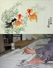 Chinesische Tuschemalerei / Gongbi-Malerei