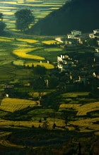 Chinesische Landschaft im Sommer