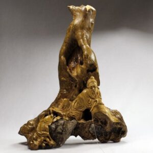 Wurzelholz-Skulptur "Taigong" Statue