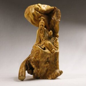 Wurzelholz-Skulptur "Tsai Shen"