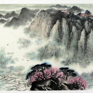 Peng Guo Lan "Berglandschaft im Vorfrühling", chinesische Malerei