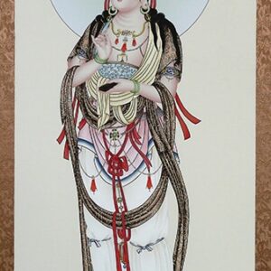 Rollbild "Guanyin auf Lotusblüte"