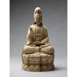 Holzskulptur Guan-Yin "Die Göttin der Barmherzigkeit", Kwan Yin