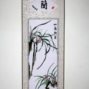 Stickbild Chinesische Blumen "Orchidee"