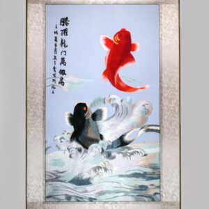 Stickbild "Springende Kois"