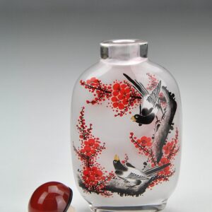 Snuff Bottle "Vögel auf Pflaumenbaum"