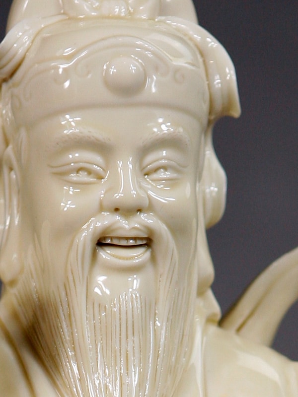 Porzellanfigur Lu Xing Feng Shui Glücksgott