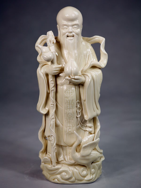 Fu Lu und Shou Porzellanfiguren Set Sanxing