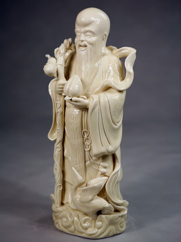 Porzellanfigur Shou Xing Feng Shui Glücksgott
