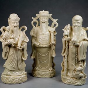 Fu Lu und Shou Porzellanfiguren Set Sanxing