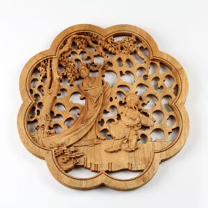 Holzbild "Zither", Wandornament, chinesisches Bild