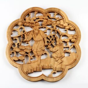 Wandornament "Holzfäller", Holzbild China