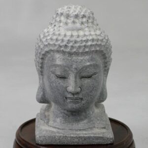 Buddha-Kopf Stein klein Garten Deko