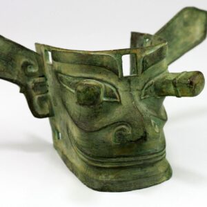 Chinesische Bronze-Maske, Replik Bronzefigur