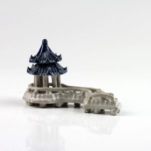 Bonsai-Figur "Chinesisches Teehaus", Brunnen-Dekoration Bonsai-Keramik