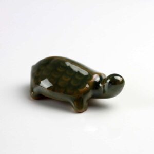 Miniatur Schildkröte Bonsaifigur, Keramikfigur