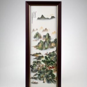 Porzellanbild "Palast der Mönche I", chinesisches Wandbild